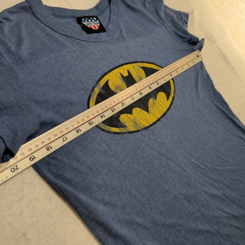 Women's Junk Food Blue Batman Short Sleeve Tee XL - Picture 6 of 8